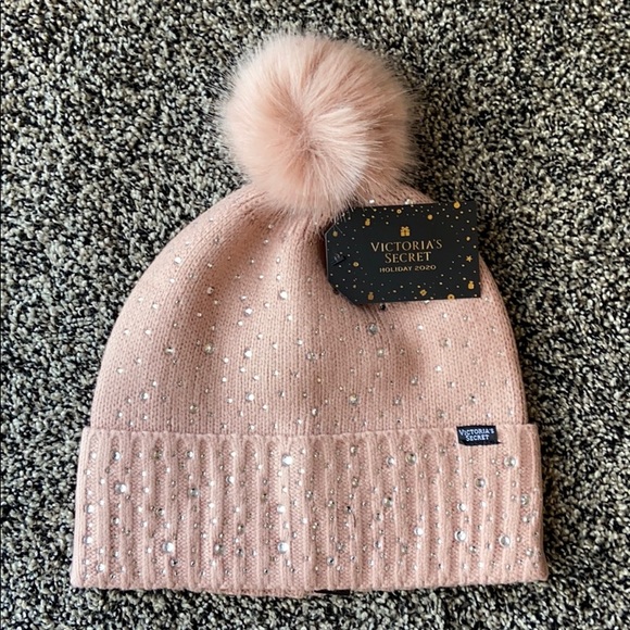 Victoria's Secret Rhinestone Beanie NWT - Picture 2 of 3